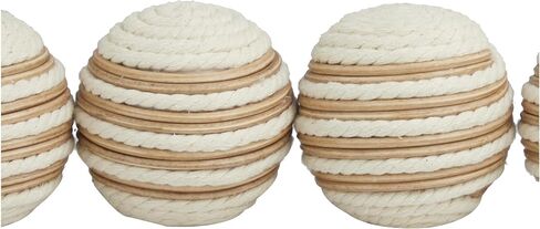 Deco 79 Orbs & Vase Filler, 4 Pieces Small Size, Beige in Saudi Arabia