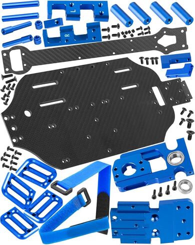 Upgrades Parts Carbon Chassis Armor Skid Plate for 1/10 Slash 4WD 4X4 VXL (TRA6808).RC Carbon Fibre Chassis Protect Armor Skid Plate Guard Hops Up,Silver in Saudi Arabia