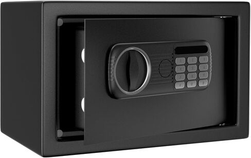 Combination Lock Safe Box for Home & Office | Compact Key & Digital Security Box with Sensor Light, Felt Lining Storage for Jewelry, Cash, Documents - 0.5Cu.ft in Saudi Arabia