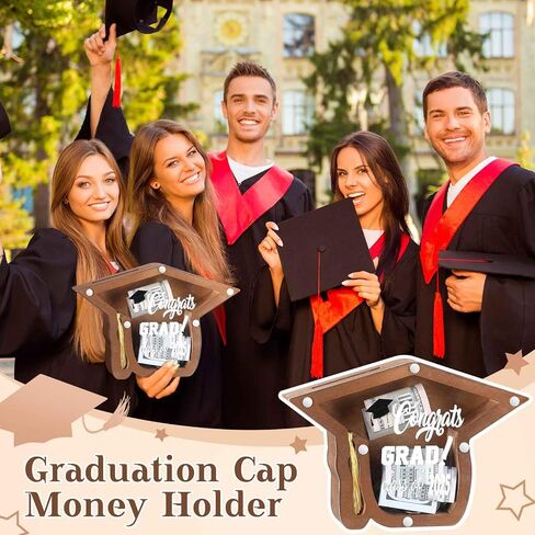 Graduation Wooden Money Box 2025 Graduation Gifts Class of 2025 Graduate Cash Box Money Holder Gift Decorations Congrats Graduate Party Favor College Grad Party Supplies in Saudi Arabia