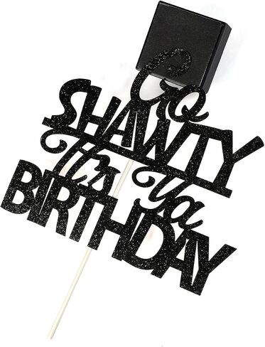 Go Shawty It’s Your Birthday Banner,Iridescent,Pre-Strung,Hip Hop Happy Birthday Banner Sign for Women Men Adult Her Funny 21st 30th 40th 50th 60th 80th Rap Theme Birthday Party Supplies,Ideas,Gifts in Kuwait