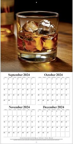 TURNER PHOTOGRAPHIC 2025 Whiskey 12x12 Photo Wall Calendar (25998013001) in Saudi Arabia