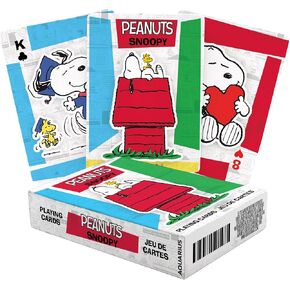 AQUARIUS Peanuts Snoopy Playing Cards - Snoopy Themed Deck of Cards for Your Favorite Card Games - Officially Licensed Peanuts Merchandise & Collectibles