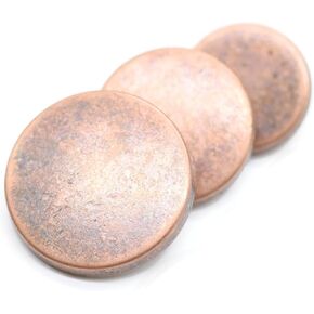 Flat Gold Metal Shank Buttons - 12 Pcs - 4 Size Options - Luxury Flat Round Wave Metal Shank Buttons for Men Women Blazer Coat Uniform Shirt Suit and Jacket Sewing Craft DIY FL4232