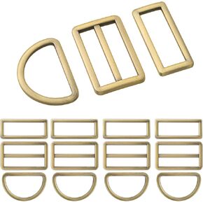 12pcs Metal Buckles Kit for Straps Backpack DIY Purse Hardware