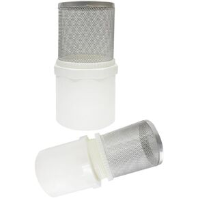 DN20 inch Suction Strainers Stainless Steel Filter Cover Connected to 3/4" DN20 PVC Water Pipe Used to Remove Debris and Reduce Solid Entry