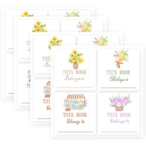 40 Pcs This Book Belongs to Stickers Creation Name Labels Book Plates Stickers for Book Name Stickers and Book Labels(2 x 2 Inch)