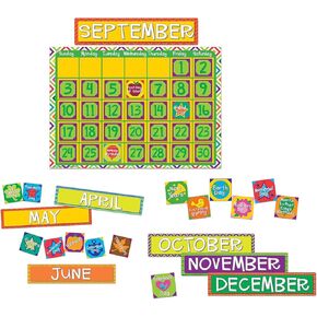 Eureka Color My World Back to School Clendar Supplies ، 18 '× 0.1' 'x 28' '، 83pc