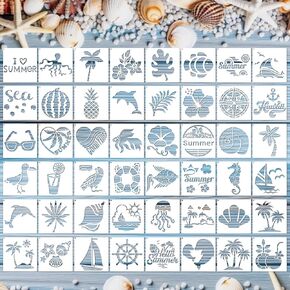Keluna Bow Stencils for Painting on Wall - 12 Pcs Cute Bow Cherry Stencils for Painting, Card Making Scrapbook Decor Drawing Template for Wood Canvas