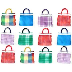 Shopimundo Mini Mexican Mercado Favor Bags for Candies (12 Pack). Mexican Mercado Bags Small for Mexican Party Favors.
