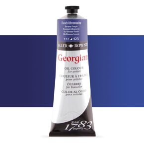 Daler Rowney Georgian Oil Paint French Ultramarine 225ml Tube - Art Paints for Canvas Paper وأكثر