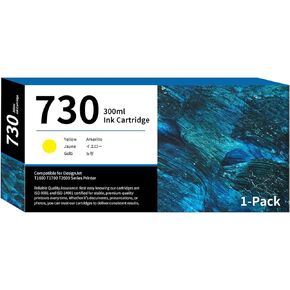 بديل متوافق مع خراطيش حبر HP 730 300 مل أصفر P2V70A لتصميم T1600 T1700 T2600 حبر الطابعة 1