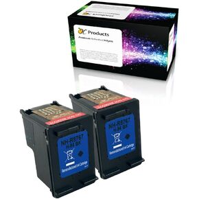 Refilled Ink Cartridge Replacement for HP 96 for Officejet 7310 7210 Deskjet 9800 6988 6980 PhotoSmart 8050 (2 Black)