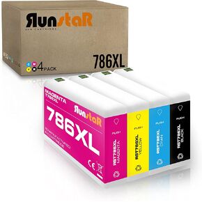 Run Star 786XL T786XL استبدال خرطوشة الحبر المعاد تصنيعها لـ EPSON 786XL T786XL الاستخدام لـ EPSON Workforce Pro WF-4630 WF-5620 WF-5110 WF-4640 WF-5690 WF-5190 PRINTER (Black CYAN MAGENTA)