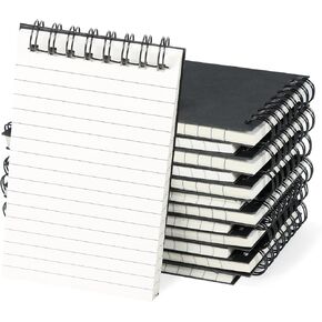 24 دفاتر جيب حزمة ، 3 × 5 بوصات ، مفتحات صغيرة ، دفتر ملاحظات حلزوني صغير ، حجم جيب صغير ، ورقة محكم الكلية المبطنة ، وسادات ملاحظات المذكرة للمنزل ، المكتب ، المدرسة ، السفر (أسود)