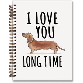 لطيف Dachshund Weiner Dog Notebook Journal ، دفتر الكلاب ، هدايا Dachshund لعشاق الكلاب Teen Girls Women ، Dachshund Office Supplies Colled