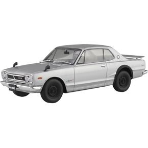 Aoshima KPGC10 Skyline HT 2000GT-2 1970 (Silver) 1:24 Scale Model Kit