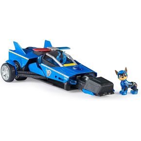 Paw Patrol – THE SUPERFILM – Transformable Deluxe Car with Paw Patrol Chase Figure – with Lights and Sounds – 6067497 – Toys Children 3 Years +
