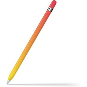 تصميم متدرج متدرج الجلد متوافق مع قلم القلم الرصاص Apple- 3M فينيل 3M ، ملصق قلم رصاص ألوان كلاسيكي ، غطاء قلم رصاص التفاح الكامل (الجيل الأول ، الكريمة البنية)