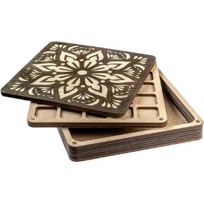 منظم حبة Wizardi مع غطاء شفاف FLZB-041 Wonderland Crafts