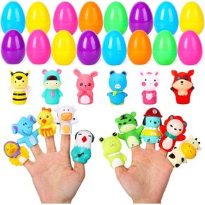 ThinkMax 12pcs Unisex Easter Animal Finger Puppets Toy Pack for Easter Party, Hunt, Basket, Classroom (12 pcs) in Kuwait