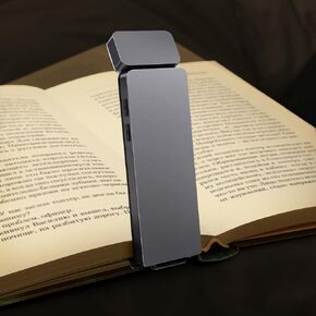قراءة ضوء ، كتاب ضوء للقراءة في السرير ، USB القابل لإعادة الشحن قراءة مصباح الإشارات المصباح LED مصباح LED مع 3 ألوان العنبر و 5 سطوع قاتمة لعشاق الكتب ، الأطفال الرمادي