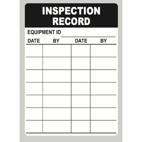 3.5x5 inch 100PCS Inspection Record Stickers Waterproof Removable Adhesive Stickers for Maintenance