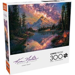 Buffalo Games - Kim Norlien - Starlit Night - 300 Piece Jigsaw Puzzle for Adults -Challenging Puzzle Perfect for Game Nights - Finished Size is 21.25 x 15.00