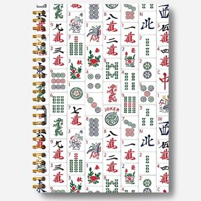 Guymn Mahjong Accessories Notebook ، Mahjong Gifts for Women Journal ، Gifts for Mahjong Players Journal ، Mahjong Hardcover Notebox