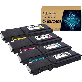 VersaLink C405 C400 Toner Cartridge High-Yield 106R03524 106R03525 106R03526 106R03527 Replacement for Xerox VersaLink C400 C405 C400N C400DN C405N C405DN Printer (4-Pack)