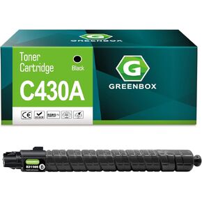 Greenbox التوافق C430A استبدال خرطوشة الحبر عالية العائد لريكوه SP C430 C430A 821105 لـ SP C440DN C430DN C430 C431DN C441DN الطابعة (1 أسود)