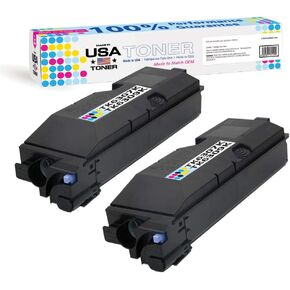 MADE IN USA TONER Compatible Replacement for Kyocera TASKalfa 3500i, 3501i, 4500i, 4501i, 5500i, 5501i | TK6307K TK-6307K Copystar TK-6309K (Black, 2 Pack)