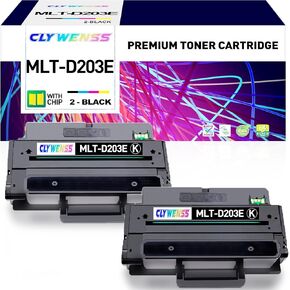 استبدال خرطوشة الحبر المتوافقة مع Samsung MLT-D203E MLTD203E لـ PROXPRESS M3320ND M3370FD M3820DW M3870FW M4020ND M4070FR PRINTER (PAGES HIWER EXTIVE-10،000 ، 2-Black) 2-Black)