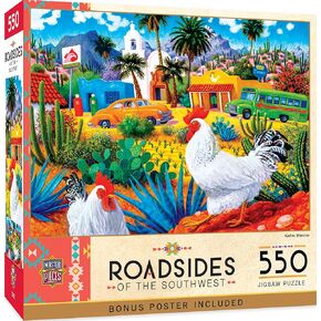 MasterPieces 550 Piece Jigsaw Puzzle for Adults and Family - Gallos Blancos - 18"x24"