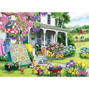 Cobble Hill 500 Piece Puzzle - Spring Cleaning - Sample Poster Included