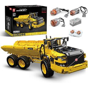 Mould King 17010 Engineering Dump Truck Building Block Kits, MOC Building Blocks Set to Build, Gift for Kids Age 8+/Adult Collections Enthusiasts(1888 Pieces with Motor/APP Remote Control)