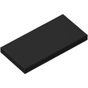 Classic Tiles Block Bulk, Black Tiles 2x4, Building Tiles Flat 100 Piece, Compatible with Lego Parts and Pieces: 2x4 Black Tiles(Color:Black)