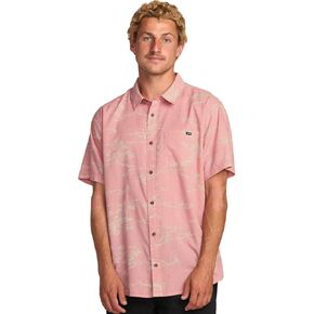 قميص Billabong الرجالي ذو الأكمام القصيرة والمزين بالزهور في أيام الأحد