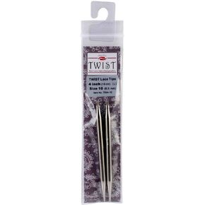 ChiaoGoo Needle Tips 4 inch (10cm) for Twist Red Lace Interchangeable Set Size US 8 (5mm) 7504-8