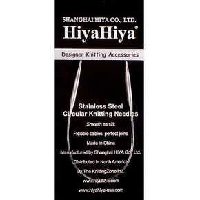 HiyaHiya Circular 9 inch (23cm) Steel Knitting Needle Size US 6 (4mm) HISTCIR9-6