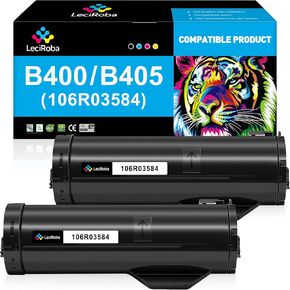 LeciRoba 106R03584 B400 B405 Black Toner Cartridge Replacement for Xerox 106R03584 Toner for Xerox VersaLink B400 B400N B400DN B405 B405DN Printer (2-Pack, Black)