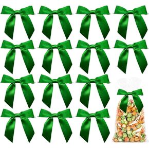 50 PCS 3.5" Hot Pink Ribbon Bows for Gift Wrapping Premade Satin Twist Tie Bows for Craft Sewing Scrapbooking Wedding Birthday Christmas and Easter Festival Gift Wrapping in Kuwait