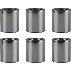 exceart 6pcs صغيرة العلبة الحرف الحبر حاوية حاوية حاوية حاوية الحبر مع الدهانات الغطاء علبة تخزين الطلاء فارغة علبة الطلاء حاوية الحاوية مع شمعة خزان تخزين الغطاء