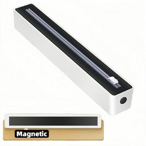 Reusable Tin Foil and Plastic Wrap Dispenser with Sliding Cutter for 12" Length * 1.57" Diameter Rolls, Refillable Plastic Wrap Dispenser for Cutting Plastic Wrap,Tin Foil,Wax Paper (Black【Magnetic】)