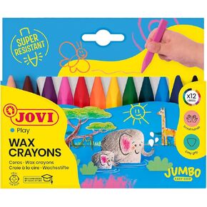 Jovi Trimax Pack of 12 Triangular Crayons 146009
