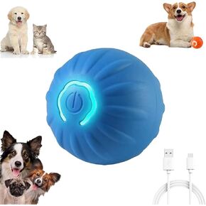 Shaky Ball Vibrating Dog Toy - Automatic Moving Ball for Small, Medium, Large Dogs (Orange)