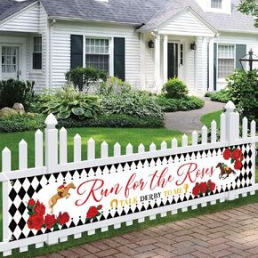 Kentucky Horse Derby Banner BACKDROP Party Supplies Racing Outdoor Sign Sign Sign Sign Sign