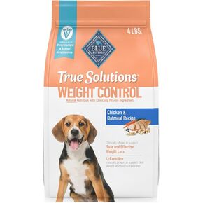 Blue Buffalo True Solutions Weight Control Natural Dry Dog Food for Adult Dogs, Chicken, 11-lb. Bag