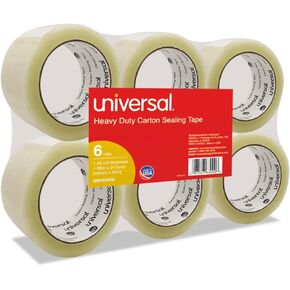 شريط ختم مربع ، 2 '' x 55yds ، 3 '' core ، clear ، 6/pack ، تباع كحزمة واحدة