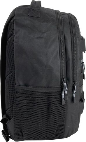 Laptop Backpack with Skateboard Straps, Heavy Duty 19 Inch Dual Compartment Tactical Backpack for College, Travel, Work (Black) in Saudi Arabia